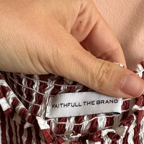 Smocked Button-front Dress - Picture 6 of 8